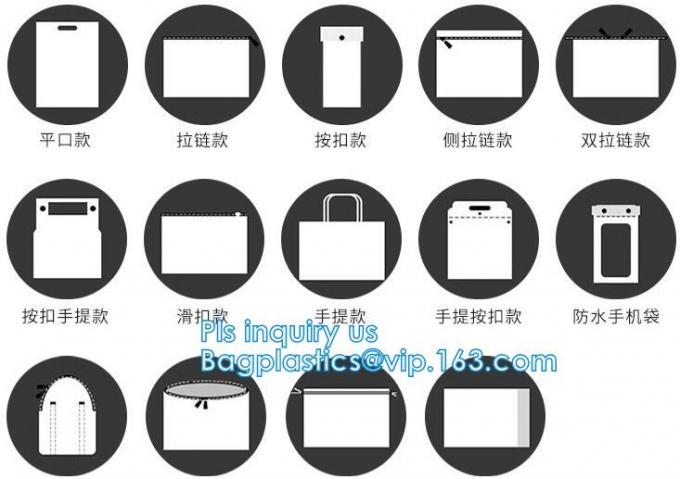 Zipper Clear Stadium PVC Shopping Tote Bag With Side Pocket, promotional shiny vinyl pvc shopping tote bag, 600D PVC Pol