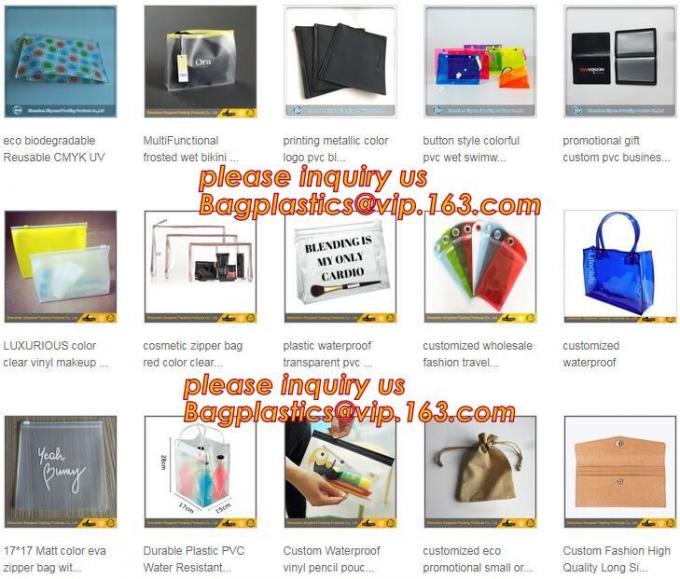 Zipper Clear Stadium PVC Shopping Tote Bag With Side Pocket, promotional shiny vinyl pvc shopping tote bag, 600D PVC Pol
