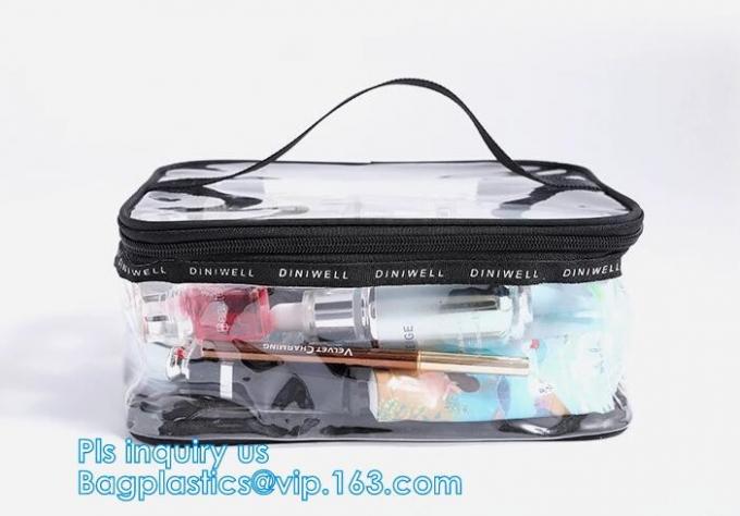 Make up beauty cosmetic bag travel pvc zipper bag for travel cosmetic packaging, Vinyl Travel Bag Foldable Organizer Duf