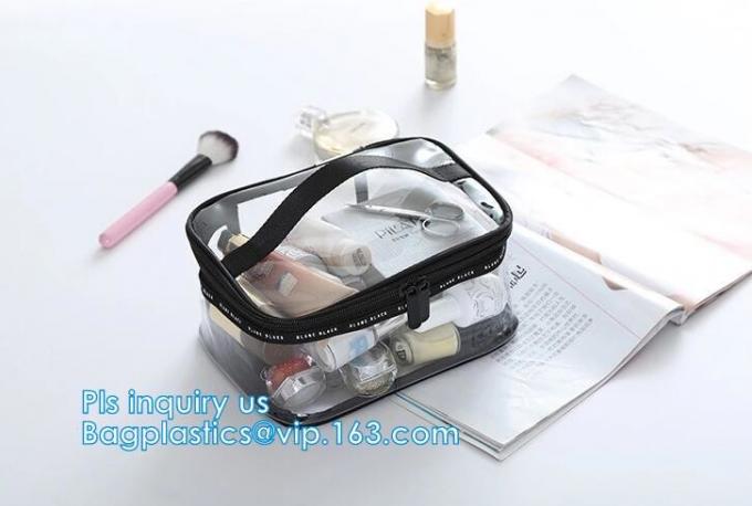 Make up beauty cosmetic bag travel pvc zipper bag for travel cosmetic packaging, Vinyl Travel Bag Foldable Organizer Duf