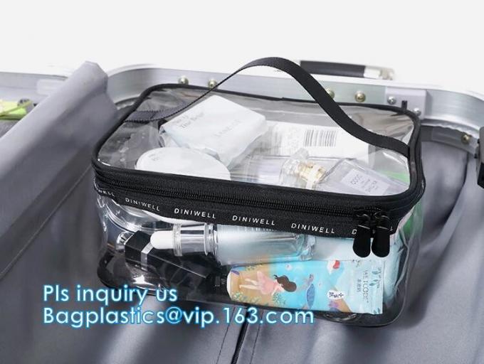 Make up beauty cosmetic bag travel pvc zipper bag for travel cosmetic packaging, Vinyl Travel Bag Foldable Organizer Duf