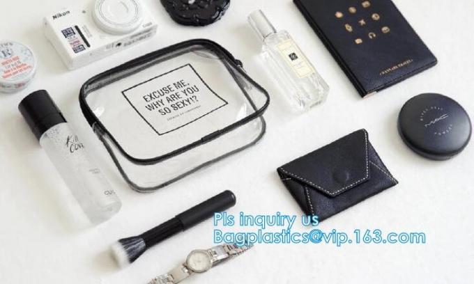 Make up beauty cosmetic bag travel pvc zipper bag for travel cosmetic packaging, Vinyl Travel Bag Foldable Organizer Duf