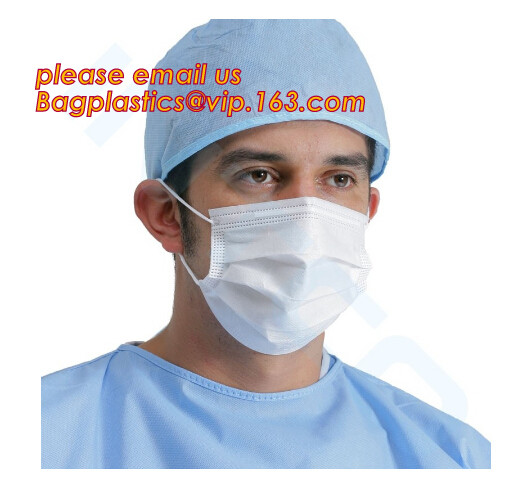 Medical grade protect dust face mask disposable 3 ply paper mask,non-woven face mask in general medical Individual Packi