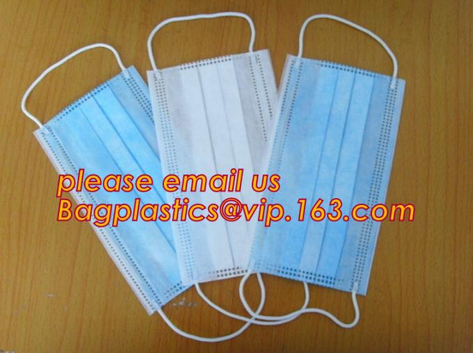 Medical grade protect dust face mask disposable 3 ply paper mask,non-woven face mask in general medical Individual Packi