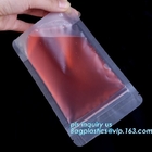 poly zip bags leakproof plastic slider zipper bags for packaging, slider Zip lockkk printed pvc zipper bags, quad sealed sl