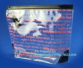 Slider Zip lockkk bag with writable panel for easy label, reclosable slider plastic bags, snack plastic cosmetic slider pac
