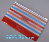 Biodegradable custom fashion clear PVC cosmetic pouch bag with liquid glitters cheap glitter makeup pouch bagease packai