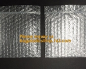 Reclosable Reusable Packing Bubblemetallic glossy holographic cosmetic packing Ziplockk bubble pouch slider zipper bubble