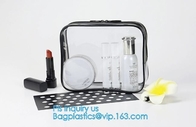 Popular Iridescent Clear PVC Makeup Bag, custom logo printing clear pvc makeup Bag, portable cosmetics makeup bag, handl