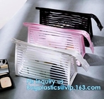 Toilet Towel Packaging Custom Clear Plastic PVC Travel Cosmetic Bag with Zipper, Eco friendly clear pvc zip lock pouch Z