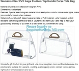 Waterproof customized folding pvc bag clear cosmetic bag with zipper, custom logo print shopping pvc plastic bag, tote