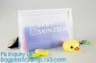 Zip lockkk slider bags for pencils pens, PVC Cosmetic Packaging Bags with Slide Zipper, eco friendly customized slider zipl