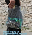 fashional pvc lcear plastic shoulder display shopping bag, Portable Clothing Storage Shopping Bag, Women Fashionable Tra