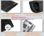 Online Product 135*265*75MM Stand Up Zipper Pouch Aluminum Foil Square Bottom Coffee Bags With Valve/ bagplastics bageas