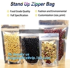 Snack Zipper Stand Up Pouch Food Flexible Zipper Packaging Square Bottom