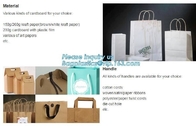 Eco Retail Packaging , Shopping Paper Gift Bag Luxury Clothes Paper Carrier