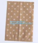 Brown Kraft Paper Bags Gift Food Bread Candy Wedding Party Bags,Foil Lined Kraft Design Paper Window Bread Bags for food
