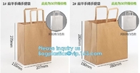 Custom Logo Printed Grocery Packaging Craft Brown Kraft Paper Shopping Bag with Handle,Kraft Paper Shopping Bag , Paper