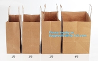 Custom Logo Printed Grocery Packaging Craft Brown Kraft Paper Shopping Bag with Handle,Kraft Paper Shopping Bag , Paper