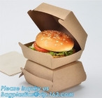 Custom,food grade and good printing shipping humberger box for sale,Paper bag for bread or cake or humberger bagease pac