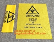 heavy duty red medical biohazard garbage trash bags, PE Eco-friendly biohazard garbage bags, Heavy Duty biohazard infect