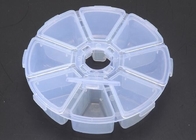 Adjustable 15 Compartment Plastic Clear Storage Box For Jewelry Earring Tool Container, odorlessness plastic storage box
