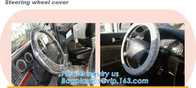 Tire Printed Plastic Car Seat Covers , Car Wheel Cover Van SUV MVP Spare Tire Tote