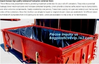Export Europe High Quality Waterproof Dumpster Container liners,6 mil White Open Top Drawstring Dumpster Container Liner