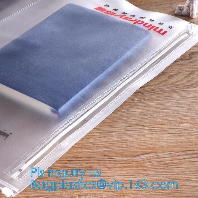 Office stationery waterproof document slider pvc packing bag,Custom