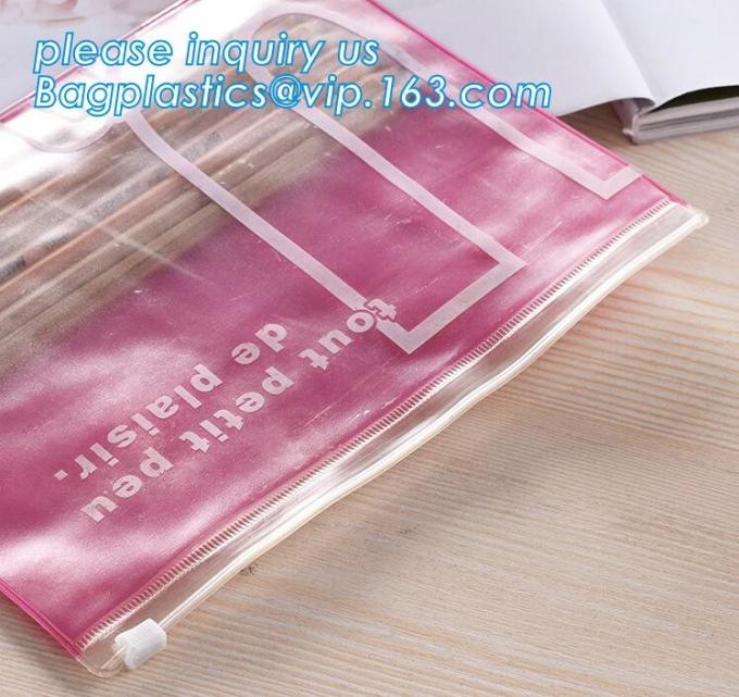 custom clear a4 a5 pu pvc plastic document bag,Custom Imprint Clear Zipper PVC Mesh Bag A5