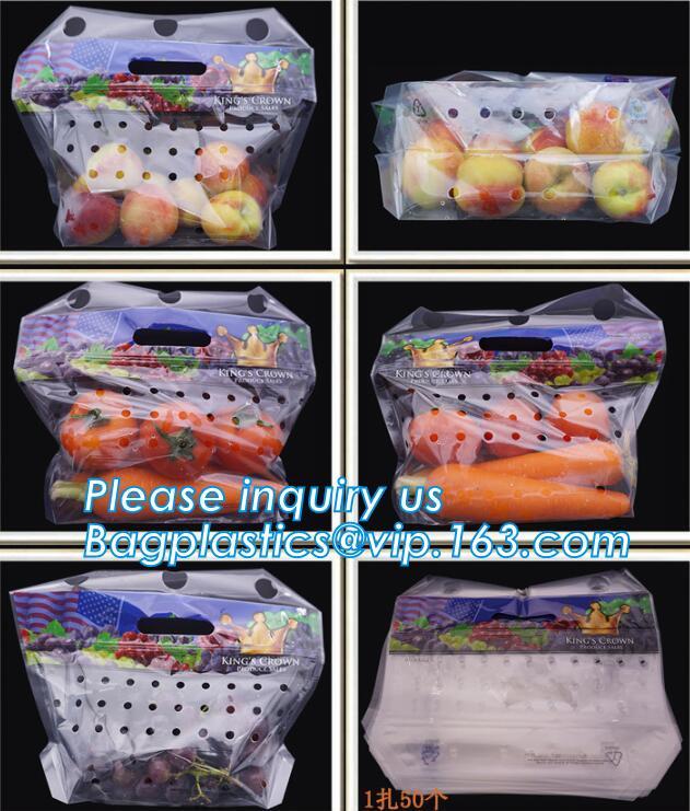breathable opp cellophane plastic fresh vegetables packaging bag