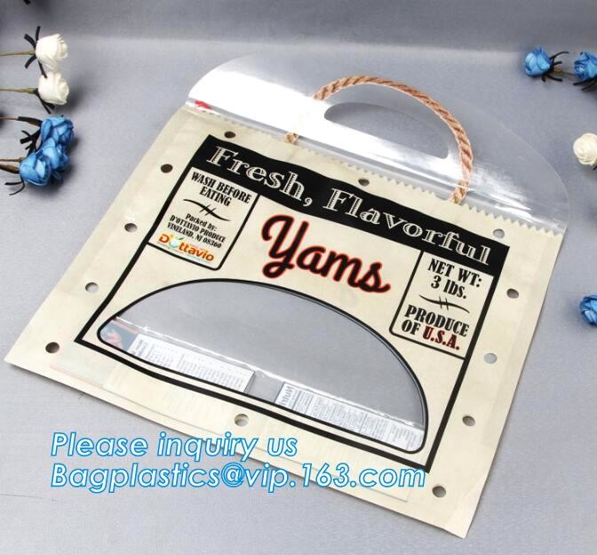 breathable opp cellophane plastic fresh vegetables packaging bag