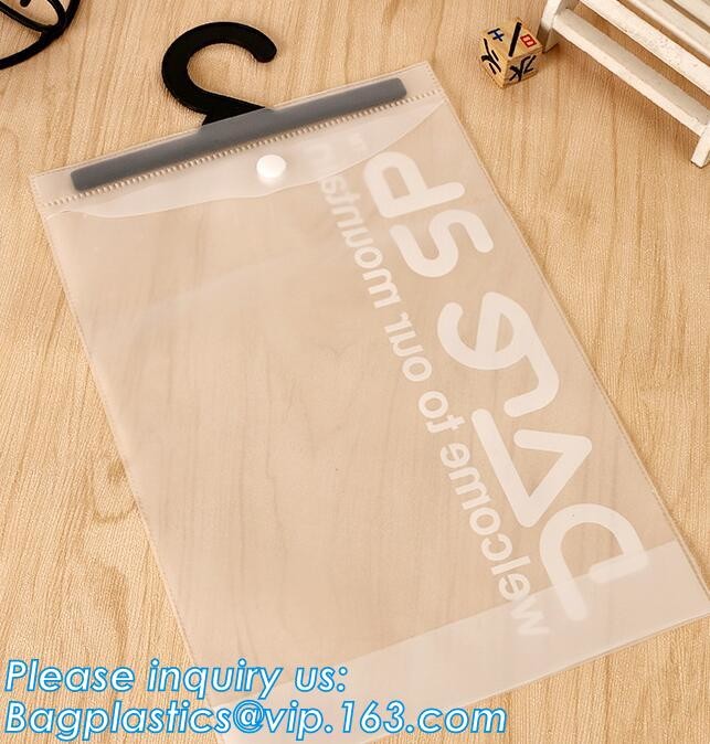 hook plastic pvc slider bag zipper slider bags slider Zip lockkk bag