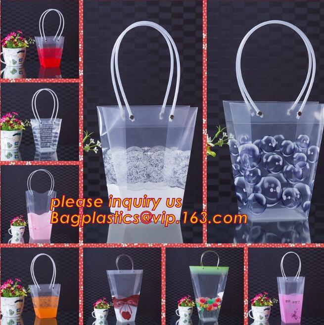 clear PP carry bag, PP Supermarket clear pvc Shopping plastic Bag
