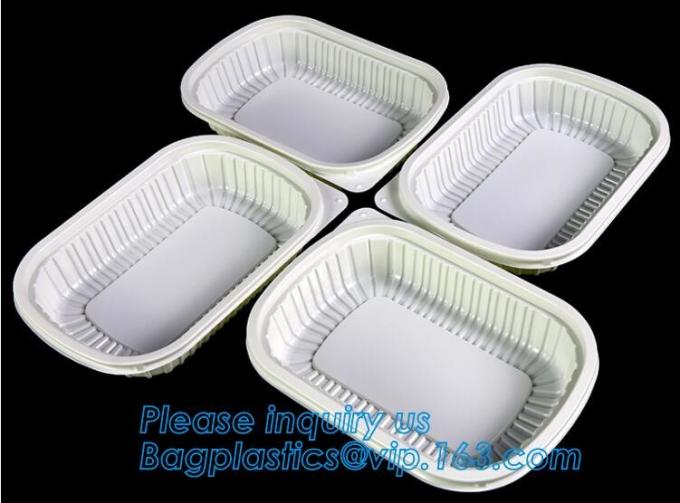 takeaway food container disposable plastic lunch bento box,square PLA