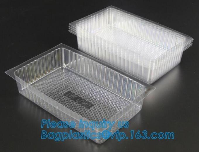 Blister large clear plastic fruit container with lid for fruit