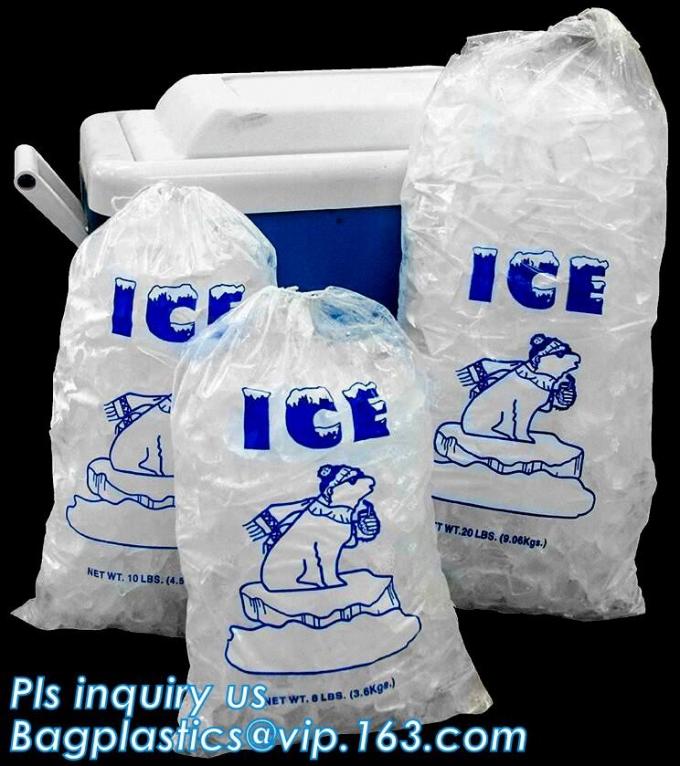 ECO FRIENDLY ICE PACK BAGS, ECO GREEN PACKAGING, BIO ICE BAG