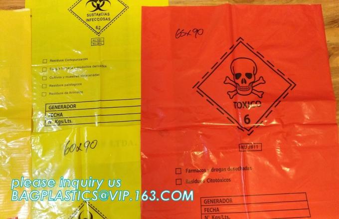 Red Infectious Waste/Biohazard Transport Bags - 10x12 Inches, 2 Mil Thick, Case Of 1000