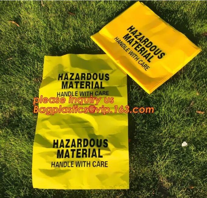 medical waste disposal plastic bag Biohazard garbage bags, medical