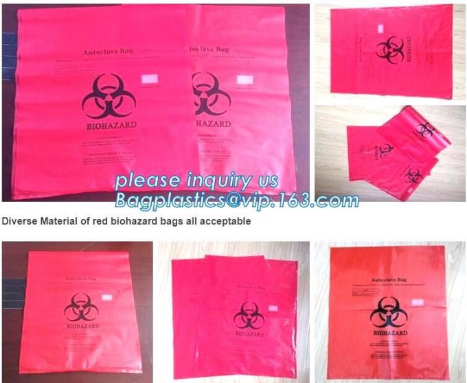 Medical waste garbage bags / Yellow Red Medical waste garbage bags