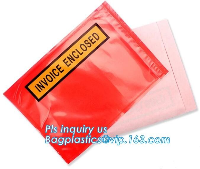 Clear Adhesive Back, Packing List / Shipping Label Envelope Pouches