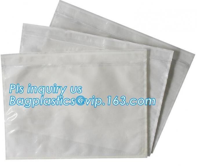 Clear Adhesive Back, Packing List / Shipping Label Envelope Pouches