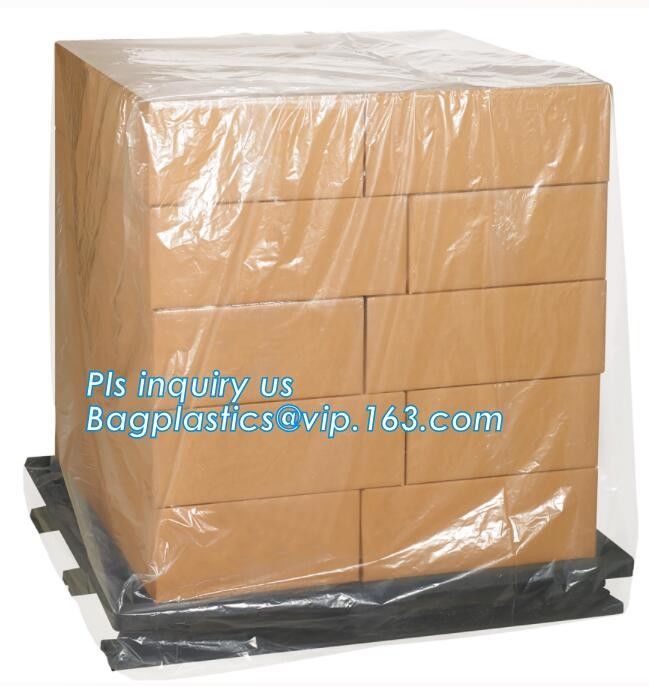 moisture proof reusable virgin plastic pallet cover, poly square bottom