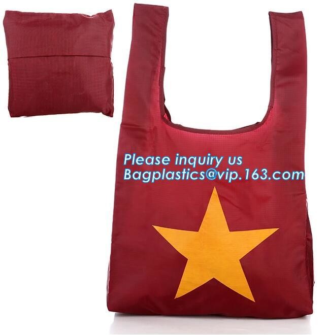 cheap foldable polyester shopping bag,Hot sale best quality custom reusable promotional folding