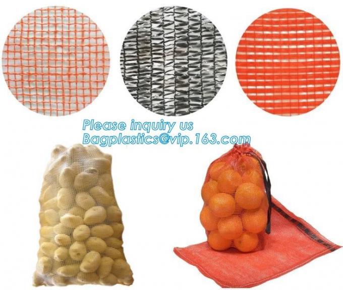 pe raschel bag Leno mesh bag orange mesh bags,New arrival potato bags