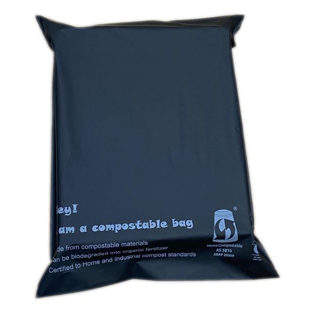 Environmental Compostable Mailing Courier Packaging Shipping Bags With Logo Custom Printed For Clothing 4