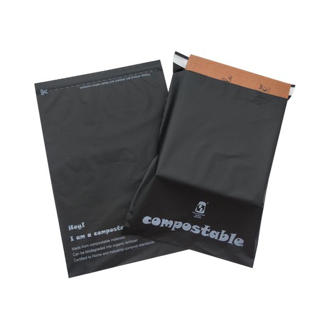Environmental Compostable Mailing Courier Packaging Shipping Bags With Logo Custom Printed For Clothing 6