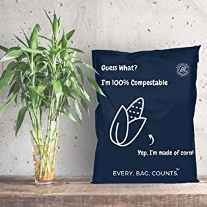 Corn starch Eco Bio Plant based PLA+PBAT Mailing Bag Waterproof Clothing Pouch Compostable Self-Seal Eco Express Bag 4