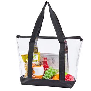 Gift Bag Clear Shopping Bag Custom PVC Plastic Shopping Bag, Shiny Pvc Handle Shopping Hand Bag Clear Tote Bags Ladies 0