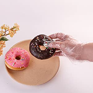 Cornstarch Made Biodegradable Compostable Disposable Food Hand Disposable Transparent Gloves, Long sleeves 6